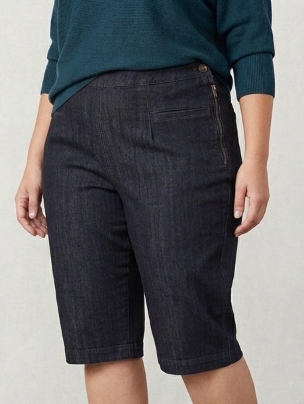 J Jill Sz 20 Tall (42x32) Stretch Women Jeans Slim Leg Authentic Fit Denim Blue